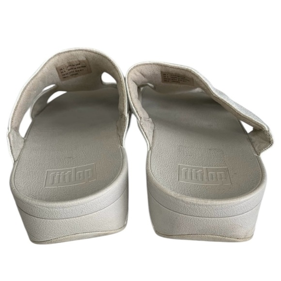 Women’s FitFlop Metallic Silver FitFlop Slide - Sz 9 - Picture 7 of 11